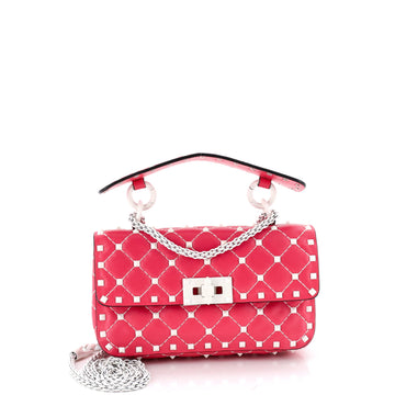 Valentino Garavani Free Rockstud Spike Flap Bag Quilted Leather Small