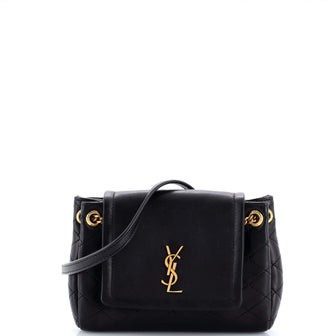 Saint Laurent Nolita Satchel Quilted Leather Mini
