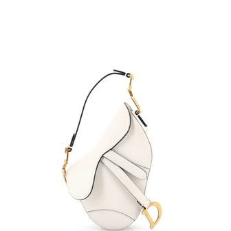 Christian Dior Saddle Handbag Leather Mini
