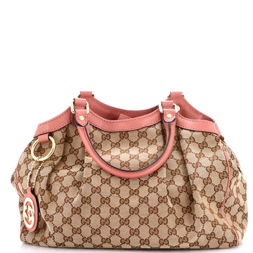Gucci Sukey Tote Diamante Canvas with Leather Medium