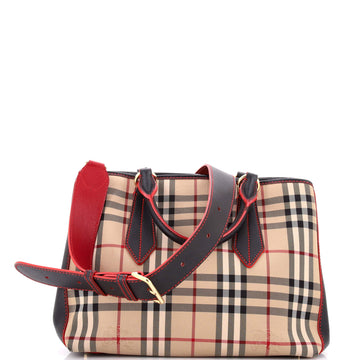 Burberry Ballingdon Tote Horseferry Check Canvas and Leather Medium
