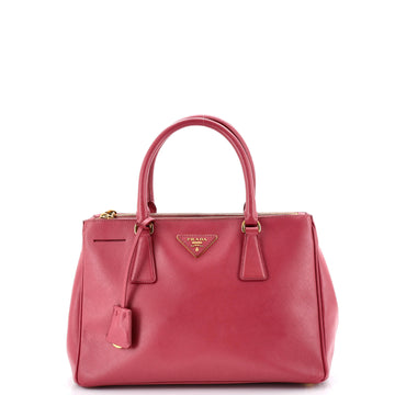 Prada Double Zip Lux Tote Saffiano Leather Small