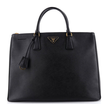 Prada Double Zip Lux Tote Saffiano Leather XL