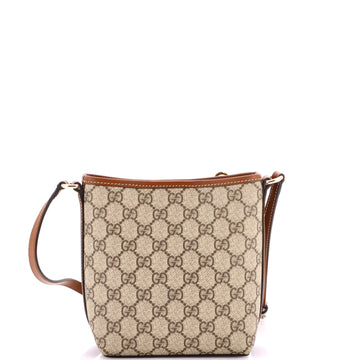 Gucci GG Emblem Bucket Bag GG Debossed Leather Nano