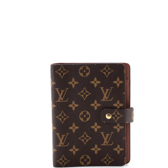 Louis Vuitton Ring Agenda Cover Monogram Canvas MM