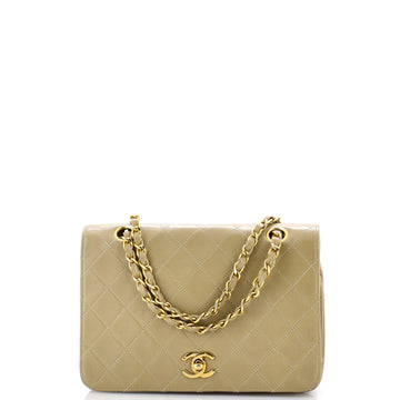 Chanel Vintage 3 Way Full Flap Bag Quilted Lambskin Small
