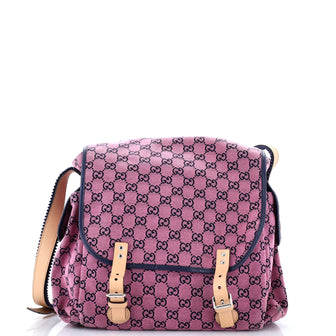 Gucci Diaper Flap Bag GG Canvas
