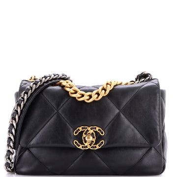 Chanel 19 Flap Bag Quilted Leather Medium