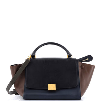 Celine Tricolor Trapeze Bag Leather Medium