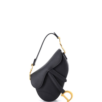 Christian Dior Saddle Handbag Leather Mini