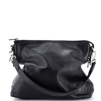 Prada Side Zip Hobo Soft Calf Large