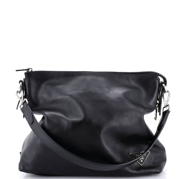 Prada Side Zip Hobo Soft Calf Large