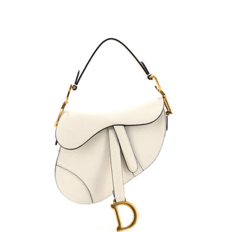 Christian Dior Saddle Handbag Leather Mini