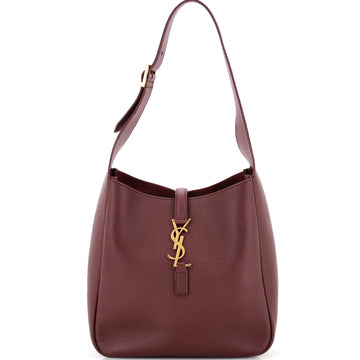 Saint Laurent Le 5 a 7 Supple Hobo Leather Small