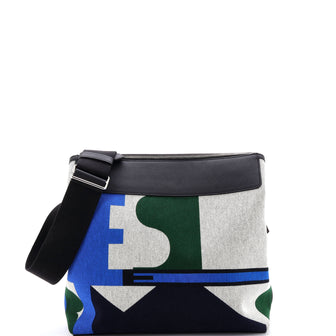 Hermes R.M.S 12H Bag Pacific Printed Toile and Leather