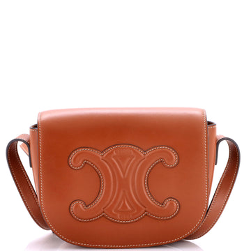 Celine Cuir Triomphe Folco Bag Leather