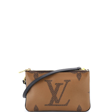 Louis Vuitton Double Zip Pochette Reverse Monogram Giant