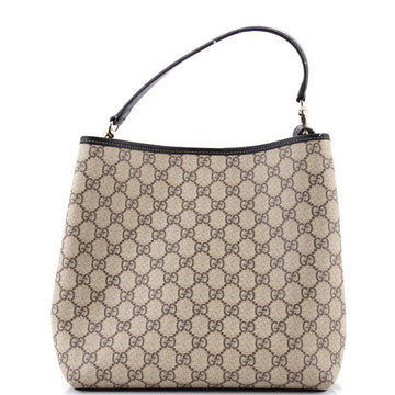 Gucci GG Emblem Bucket Bag GG Coated Canvas Medium