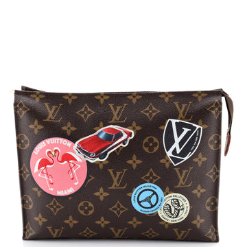 Louis Vuitton Toiletry Pouch Limited Edition World Tour Monogram Canvas 26