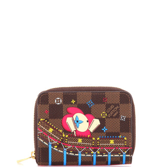 Louis Vuitton Zippy Coin Purse Limited Edition Vivienne Xmas Damier