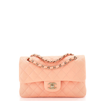 Chanel Classic Double Flap Bag Quilted Lambskin Small
