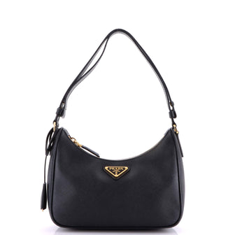 Prada Re-Edition Hobo Saffiano Leather Mini