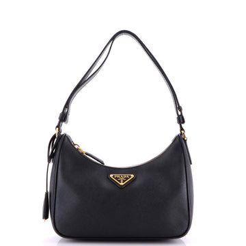 Prada Re-Edition Hobo Saffiano Leather Mini