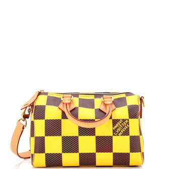 Louis Vuitton Speedy Bandouliere Bag Damier Pop 25