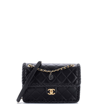 Chanel My Own Frame Flap Bag Braided Quilted Calfskin Small