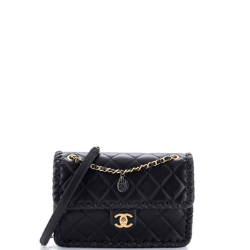 Chanel My Own Frame Flap Bag Braided Quilted Calfskin Small
