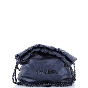 Chanel 22 Chain Hobo Quilted Calfskin Small