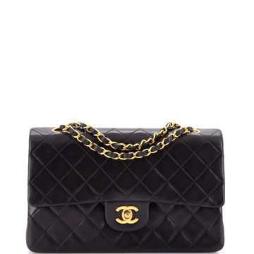 Chanel Vintage Classic Double Flap Bag Quilted Lambskin Medium