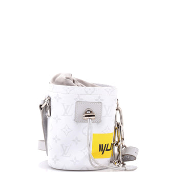 Louis Vuitton Chalk Nano Bag Limited Edition Logo Story Monogram Canvas