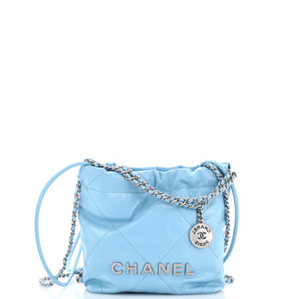 Chanel 22 Chain Hobo Quilted Calfskin Mini