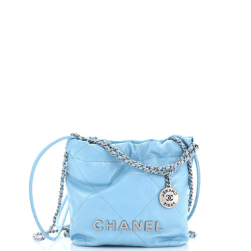 Chanel 22 Chain Hobo Quilted Calfskin Mini
