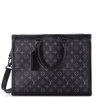 Louis Vuitton Soft Trunk Briefcase Monogram Eclipse Canvas