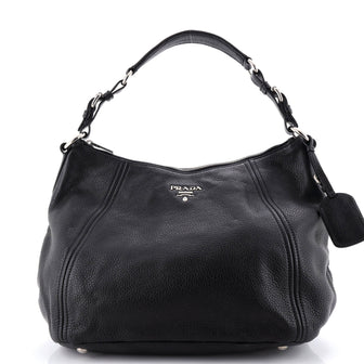 Prada Zip Hobo Vitello Phenix Medium
