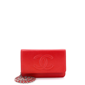 Chanel Timeless Wallet on Chain Caviar