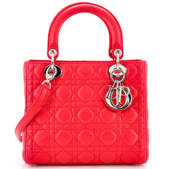 Christian Dior Lady Dior Bag Cannage Quilt Lambskin Medium
