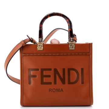 Fendi Sunshine Shopper Tote Leather Small