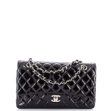 Chanel Classic Double Flap Bag Quilted Patent Medium
