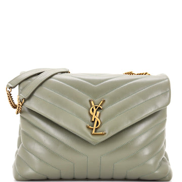 Saint Laurent Loulou Shoulder Bag Matelasse Chevron Leather Medium