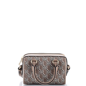 Gucci Top Handle Shoulder Bag GG Shadow Coated Canvas Mini
