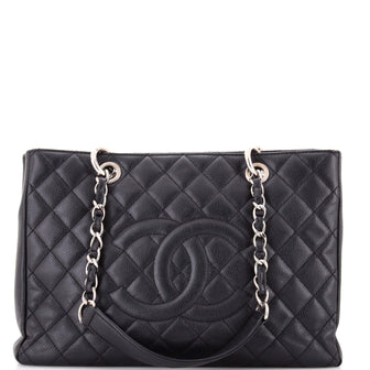 Chanel Grand Shopping Tote Quilted Caviar