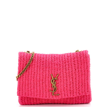 Saint Laurent Classic Monogram Crossbody Bag Raffia