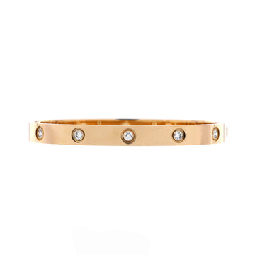 Cartier Love 10 Diamond Bracelet 18K Yellow Gold with Diamonds