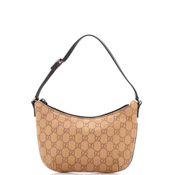 Gucci Vintage Pochette Shoulder Bag GG Canvas Small