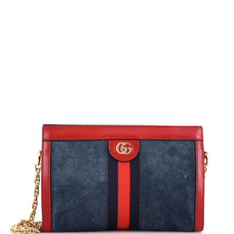 Gucci Ophidia Chain Shoulder Bag Suede Small