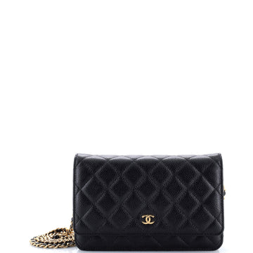 Chanel Wallet on Chain Quilted Caviar