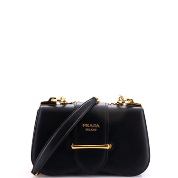 Prada Sidonie Chain Shoulder Bag City Calf Medium